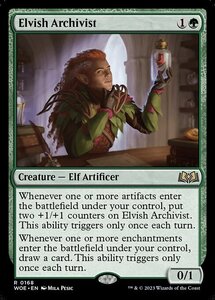 MTG ■緑/英語版■ 《エルフの文書管理人/Elvish Archivist》★FOIL★エルドレインの森 WOE