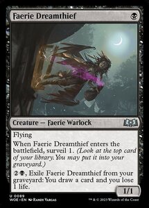 MTG ■黒/英語版■ 《フェアリーの夢泥棒/Faerie Dreamthief》★FOIL★エルドレインの森 WOE