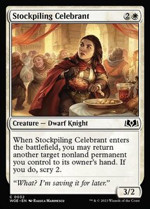 MTG ■白/英語版■ 《備え蓄える祝賀者/Stockpiling Celebrant》★FOIL★エルドレインの森 WOE