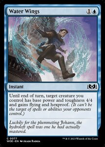 MTG ■青/英語版■ 《水の翼/Water Wings》★FOIL★エルドレインの森 WOE