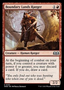 MTG ■赤/英語版■ 《境界地のレインジャー/Boundary Lands Ranger》★FOIL★エルドレインの森 WOE