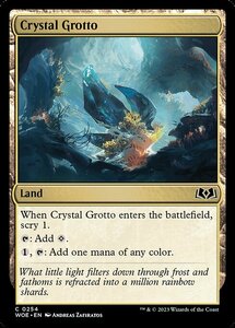 MTG ■土地/英語版■ 《水晶の岩屋/Crystal Grotto》★FOIL★エルドレインの森 WOE