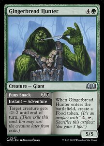 MTG ■緑/英語版■ 《お菓子を狩る者/Gingerbread Hunter》★FOIL★エルドレインの森 WOE