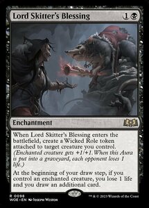 MTG ■黒/英語版■ 《駆け抜け侯の祝福/Lord Skitter's Blessing》エルドレインの森 WOE