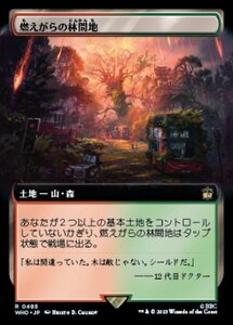 MTG ■土地/日本語版■ 《燃えがらの林間地/Cinder Glade》▲拡張アート▲ ドクター・フー WHO