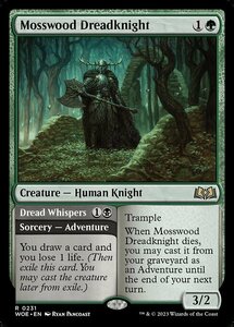 MTG ■緑/英語版■ 《苔森の戦慄騎士/Mosswood Dreadknight》エルドレインの森 WOE