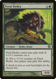 MTG ■緑/英語版■ 《残忍なハイドラ/Feral Hydra》★FOIL★ アラーラの断片 ALA