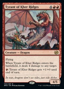 MTG ■赤/英語版■ 《カー峠の暴君/Tyrant of Kher Ridges》★FOIL★ 兄弟戦争 BRO