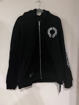 CHROME HEARTS クロムハーツ floral × Parker foodie zipup Black_画像1