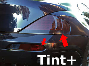 Tint+自己吸着 BMW 6シリーズ E63/E64前期 M6 テールランプ スモークフィルム