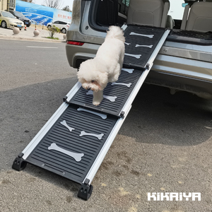  pet slope flexible type withstand load 85kg sliding type dog slope for pets step difference going up and down car dog for safety slope outdoors for KIKAIYA