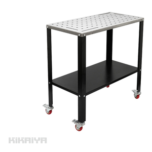 KIKAIYA 溶接テーブル キャスター付 軽量 溶接 作業台 溶接台 ウェルディング テーブル （個人様は別途送料）
