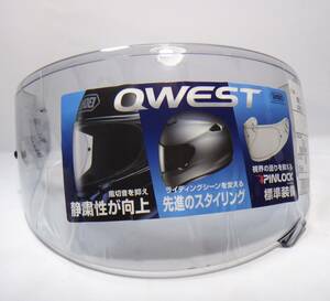 新品より取り外し　送料350円より 　SHOEI　純正　シールド CW-1　クリアかソフトスモークもしくはMスモークと思われます。※要画像判断