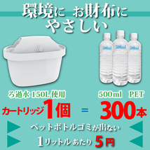 浄水ポットカートリッジ 互換品 6個セット （ブリタ マクストラ BRITA MAXTRA 対応） 浄水ポット用 タンク型浄水器用 互換用フィルター_画像4