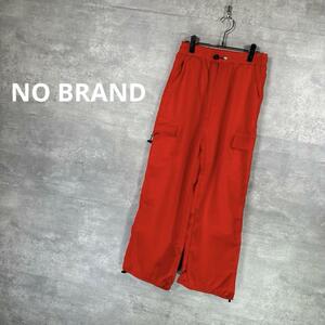 『NO BRAND』ノーブランド (M) カーゴパンツ / レッド