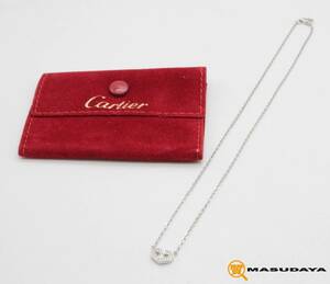 ◆◇【美品】Cartier カルティエ Cハート ダイヤモンド ネックレス 750/K18WG◇◆