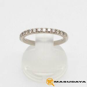 **[ beautiful goods ]KASHIKEYkasi Kei line half Eternity ring K18BG/D0.30ct**