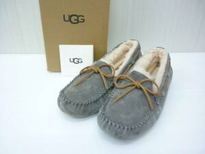 試着保管品 UGG アグ DAKOTA ダコタ モカシン シューズ 5612 グレー 24cm USA7 a