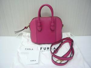 FURLA フルラ ミアステラ レザー 2WAY ハンドバッグ ショルダー ピンク系 a