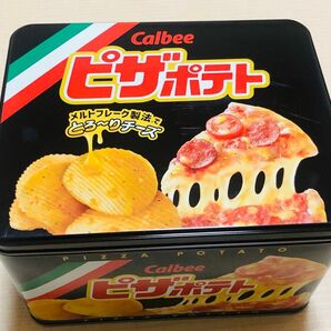 カルビー　ピザポテト　コンテナ　缶