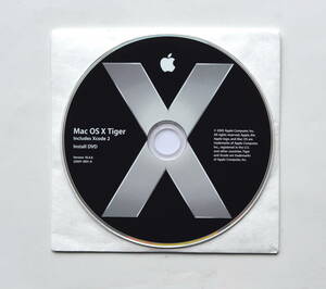 Mac OS X10.4.6 Tiger 正規販売　フルインストール DVD only + 0SX10.4.11Combo Updata/0S9.2.2 Classic環境構築/QT7.6 