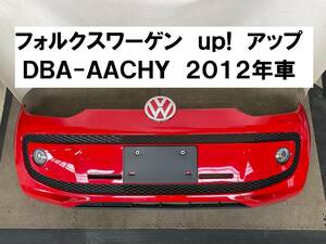 小傷有美品★VW★up! フロントバンパー 赤 2012年車 AACHY フォルクスワーゲン アップ！