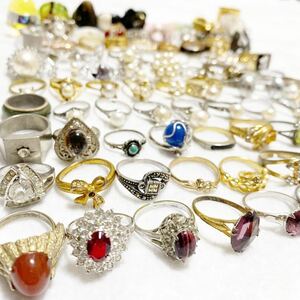 指輪 おまとめ セット リング ring シルバー ゴールド アクセサリー 真珠 天然石 パール カラーストーン jewelry accessory 宝石 silver