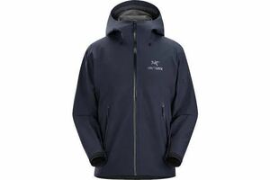 Lサイズ メンズ ARC'TERYX BETA LT JACKET BLACK SAPPHIRE バードエイド付 2023 アークテリクス ベータLTジャケット ブラックサファイア