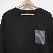 VISVIM (3) 19SS JUMBO SWEAT PCKT S/S スウェット 半袖 五分袖　ビズビム 0119105010034　黒 日本製　I1-35_画像3