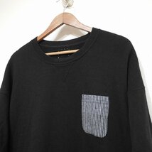 VISVIM (3) 19SS JUMBO SWEAT PCKT S/S スウェット 半袖 五分袖　ビズビム 0119105010034　黒 日本製　I1-35_画像4