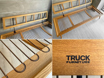 ♪ トラックファニチャー TRUCK FURNITURE CSソファ CS SOFA 3P ナラ無垢材 レザークッション ヌメ革 廃番仕様 定価￥655,500-_画像8