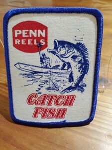 ペン リール ブラックバス ワッペン PENN REELS CATCH FISH BASS ビンテージ