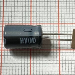 送料84円～ ニチコンHV 470μF 16V アルミ電解コンデンサー 6,000時間 105℃ 小形 低インピーダンス 470uF リード部品 電子部品の画像3