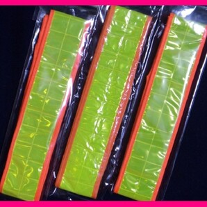 【送料無料:反射タスキ:3本/3個】★長さ140cm★夜間のウォーキングやバイク 自転車の運転 パトロールなど 蛍光 ランニング ジョギング