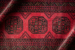 ￥59,000→￥30,000 スペシャル価格 281×81cm 手織り 絨毯 カーペット ヴィンテージ ラグ ペルシャ絨毯 アウトレット