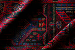 ￥34,000→￥21,000 スペシャル価格 138×87cm 手織り 絨毯 カーペット ヴィンテージ ラグ ペルシャ絨毯 アウトレット