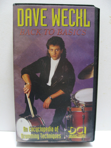ドラム 教則ビデオ VHSテープ デイヴ・ウェックル DAVE WECKL バック・ベイシックス BACK TO BASICS ヤマハミュージックトレーディングス