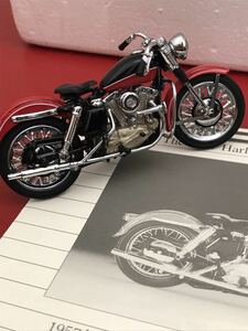 フランクリンミント 1/24 ハーレーダビッドソン 1957 スポーツスター B11WC25 箱・説明書付 Harley Davidson Sportster