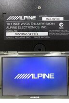 アルパイン 10.1インチ フリップダウンモニター TMX-R2100 セレナ C26用ステー付き 中古_画像2