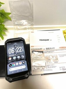 付属品あり☆ 液晶美品 SIMフリー au 京セラ TORQUE G04★ KYV46 ブラック 一括 購入品 判定〇 ★4GB/64GB★ Y3