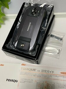 TORQUE G04 64GB ブラック KYV46 au ロック解除 SIMフリー 【付属品 完備】中古 液晶面 傷なし キレイ 防水/防湿/海水・塩水・温水耐久 Y5