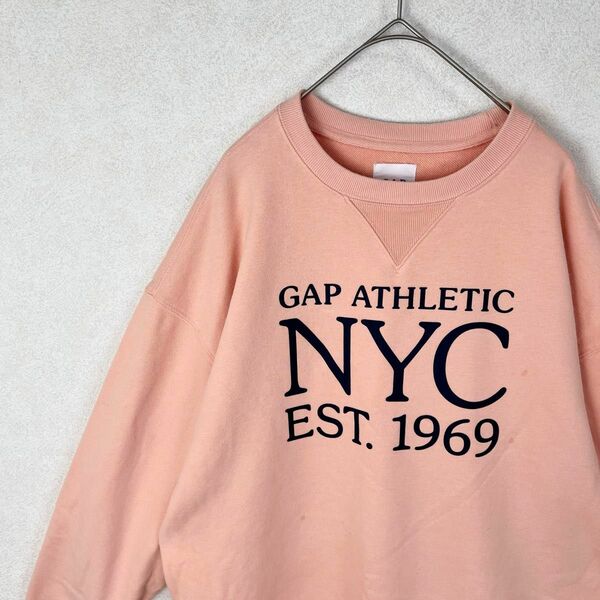 GAP スウェット　トレーナー　ビッグロゴ　ビッグプリント