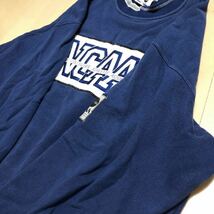 90's /DESCENTE /NCAA /メンズL-O 長袖 スウェット トレーナー トップス ビッグロゴ リブ袖 アメカジ ビンテージ古着_画像7