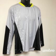 umbro /GACHI-TR アンブロ メンズL 長袖 ピステ プルオーバー ビッグロゴ トレーニング スポーツウェア_画像1