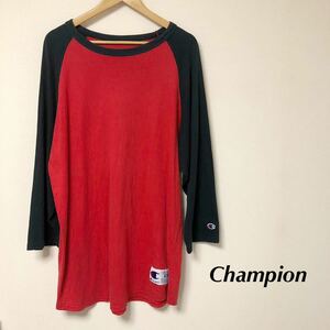 Champion /チャンピオン /メンズXXL 長袖 トップス カットソー ラグランスリーブ アメカジ スポーツ USA古着