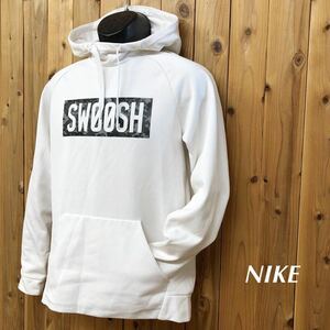 NIKE /DRI-FIT /ナイキ /メンズS 長袖 プルオーバー パーカー 裏起毛 トップス ビッグロゴ SWOOSH カジュアル スポーツウェア