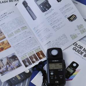 美品 箱付 ミノルタ MINOLTA COLOR METER III F +カタログ3種付!!の画像9