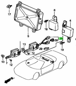 ホンダ NSX ABA-NA2 パワーウィンドウ コントロールユニット CONTROL UNIT POWER WINDOW Genuine HONDA 純正 JDM OEM メーカー純正品