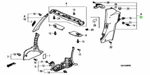 ホンダ S2000 ABA-AP1 ガーニッシュ L リヤーサイド リア AP2 B135L GARNISH L RR SIDE R145L Genuine HONDA 純正 JDM OEM メーカー純正品