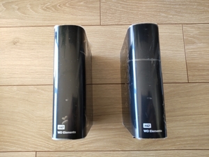 中古 WD 4TB HDD×2台 合計8TB分 USB3.0 WD Elements 外付けハードディスク